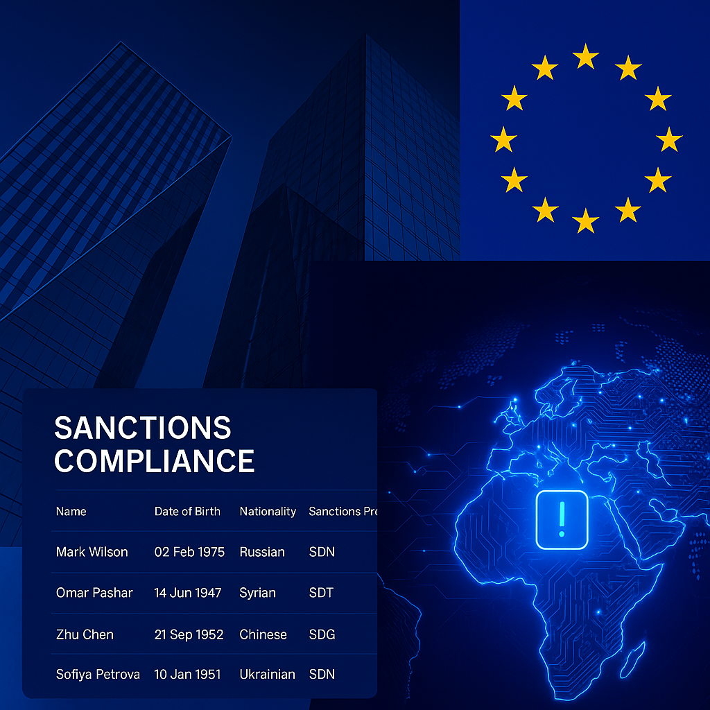 A document representing a Sanctions Compliance report